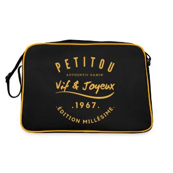 "Petitou 1967" - Sac Retro - noir/or - Dos