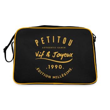 "Petitou 1990" - Retro Bag - black/gold - Back
