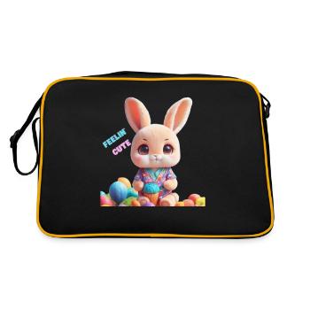 Feelin Cute - Retro Bag - black/gold - Back