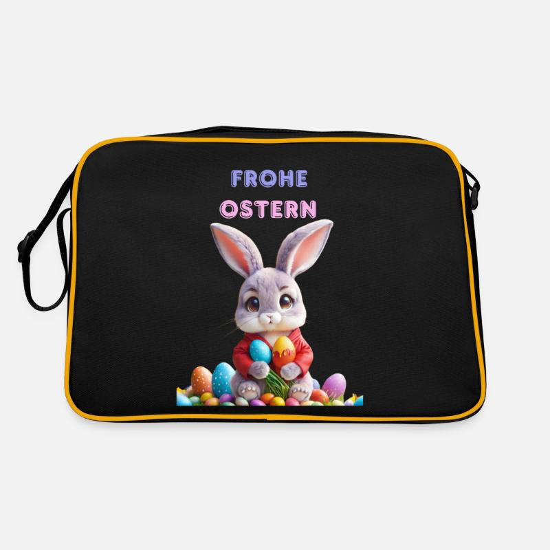 Happy Easter - Retro Bag - black/gold