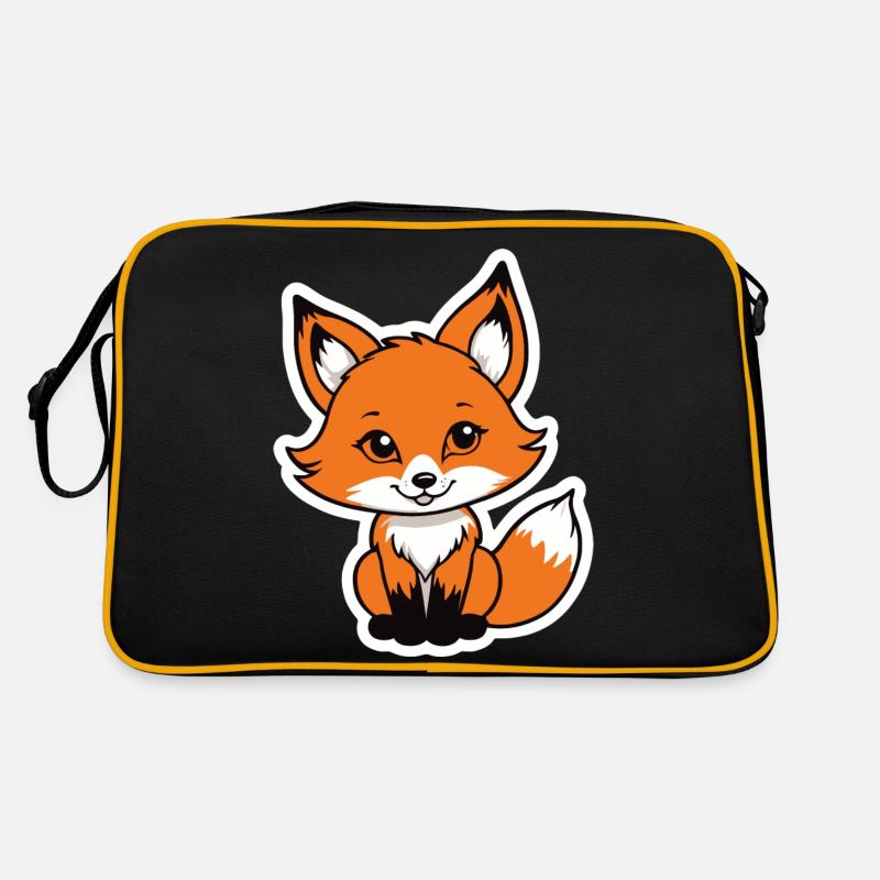 Fox Illustration Retro Bag