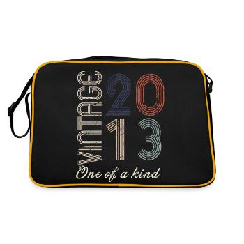 11th Anniversary 2013 - Vintage Retro Gift Idea - Retro Bag - black/gold - Back