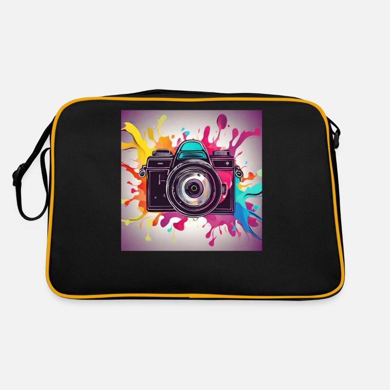 Camera Colorful - Retro Bag - black/gold
