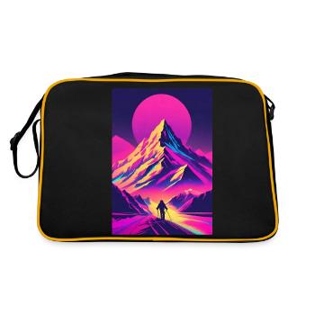 Berg - Retro Tasche - Schwarz/Gold - Hinten