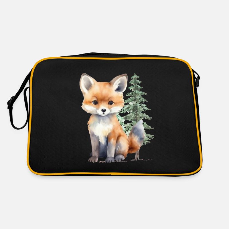 Fox in the forest Retro Bag