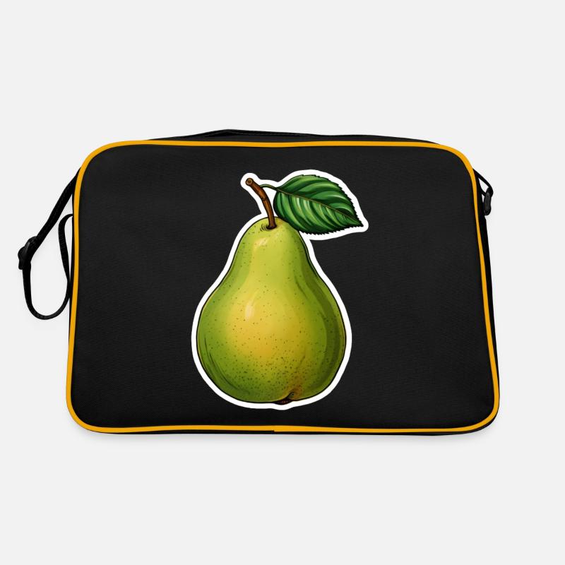 Pear with leaf Retro Bag