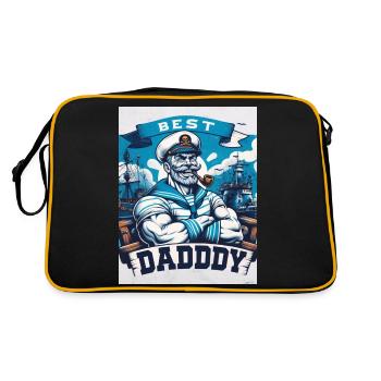 Best Daddy Father's Day Gift - Retro Bag - black/gold - Back