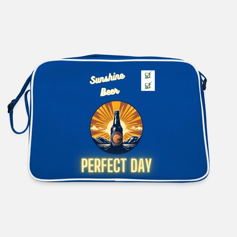 Sonnenschein: Check, Bier: Check = Perfekter Tag Retro Tasche