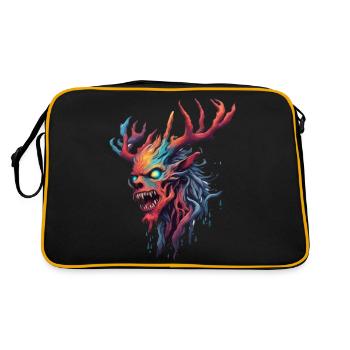 Wendigo / Evil Spirit / Possessive / Horror - Retro Bag - black/gold - Back