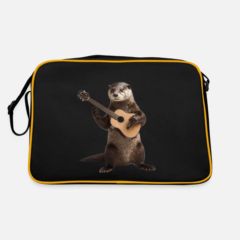 Otter guitar - Retro Bag - black/gold
