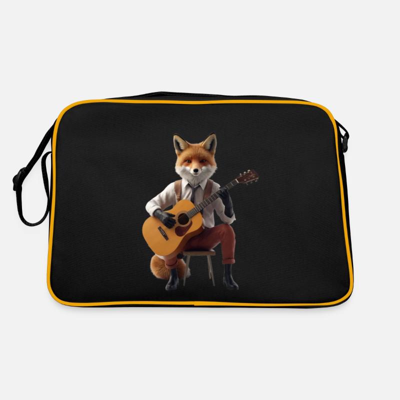 Fox guitar - Retro Bag - black/gold