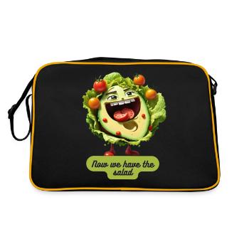 Maintenant, nous avons la salade anglaise - Sac Retro - noir/or - Dos