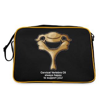 C6 Heureux - Sac Retro - noir/or - Dos