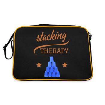 CUP STACKING SPORT STACKING THERAPY - Retro Bag - black/gold - Back