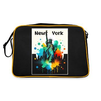 Vivid Liberty Art - Retro Bag - black/gold - Back