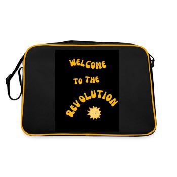 welcome to the revolution - Sac Retro - noir/or - Dos