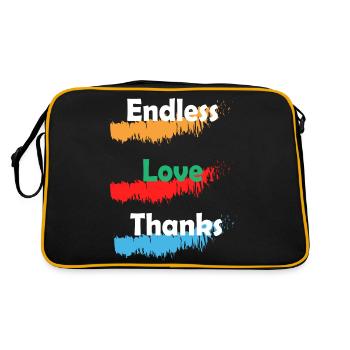 Endless Love and Thanks,Heartfelt Father's Day - Retro Bag - black/gold - Back