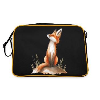 Amused Fox - Retro Bag - black/gold - Back