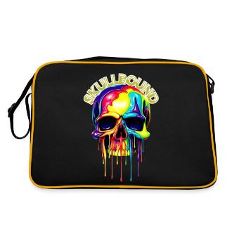 Lié à la tête de mort - Sac Retro - noir/or - Dos