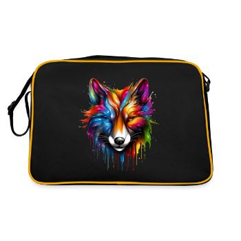 Magic Fox - Retro Tasche - Schwarz/Gold - Hinten
