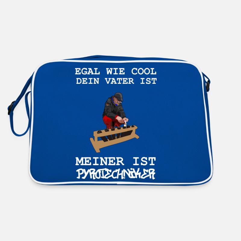 Papa Pyrotechniker Retro Tasche