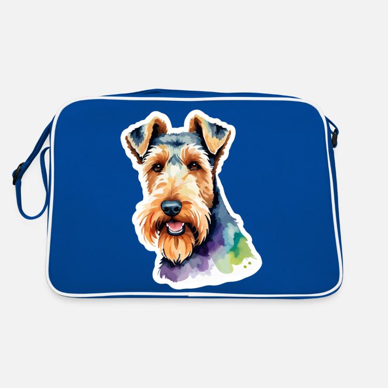 Airedale Terrier Aquarelle Sac Retro