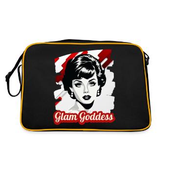 Déesse Glam - Sac Retro - noir/or - Dos