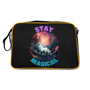 Unicorn2 - Retro Bag - black/gold - Back