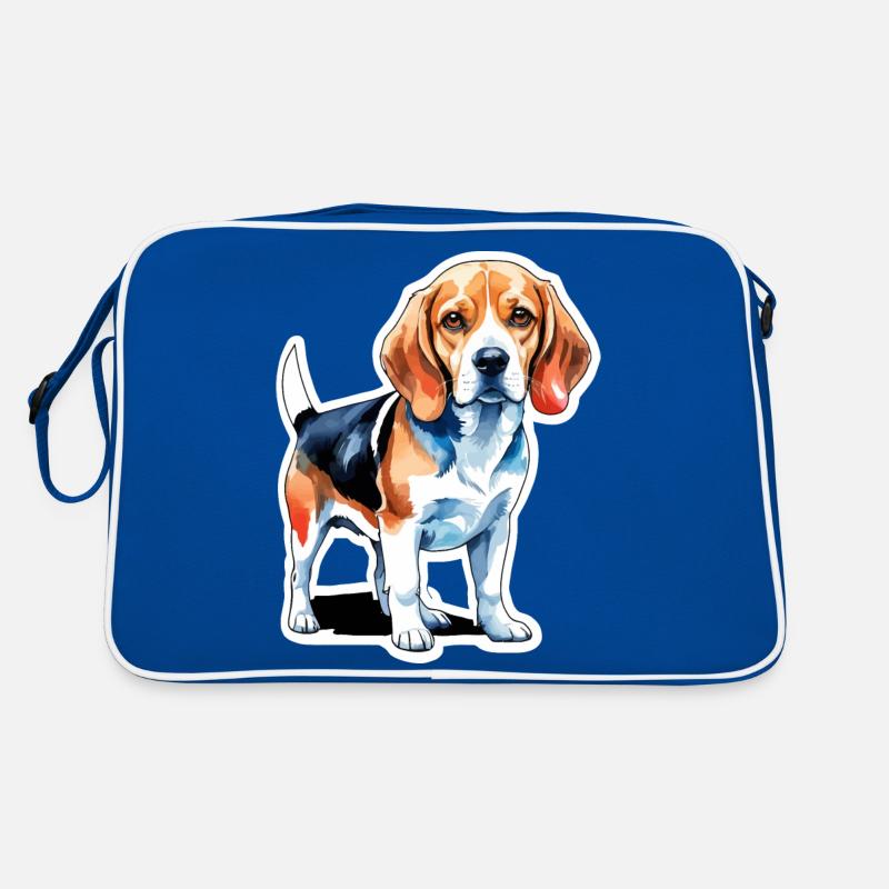 Beagle Aquarelles Sac Retro