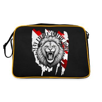 Stay fierce in the Dirt - Retro Bag - black/gold - Back