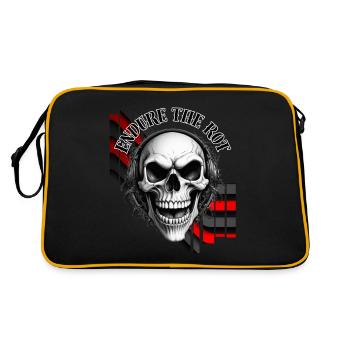 Endurer la pourriture - Sac Retro - noir/or - Dos