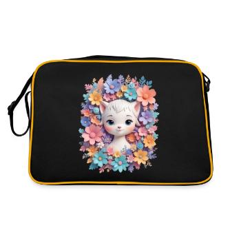 Happy Cat Happy Home - Retro Bag - black/gold - Back