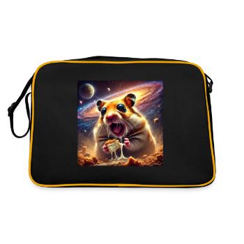 Hamster galactique - Sac Retro - noir/or - Dos