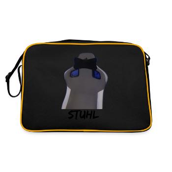STUHL - Retro Tasche - Schwarz/Gold - Hinten