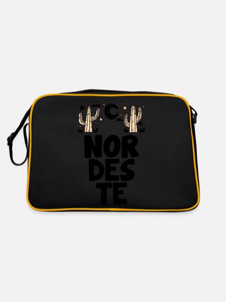 Nord-Est brésilien - Sac Retro - noir/or - Dos