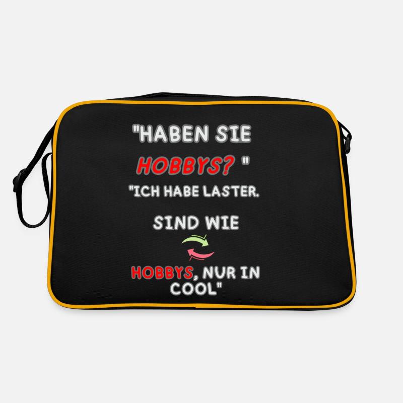 "Laster statt Hobbys" Retro Tasche