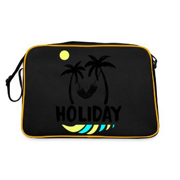 Palms Relax Holiday - Retro Bag - black/gold - Back