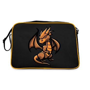 Drache Dragon - Sac Retro - noir/or - Dos