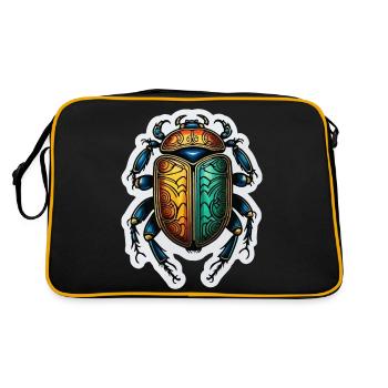 Scarabée Néo Traditionnel - Sac Retro - noir/or - Dos