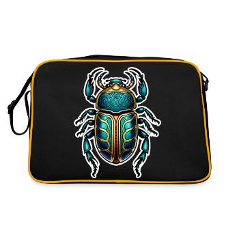 Scarabée Néo Traditionnel - Sac Retro - noir/or - Dos