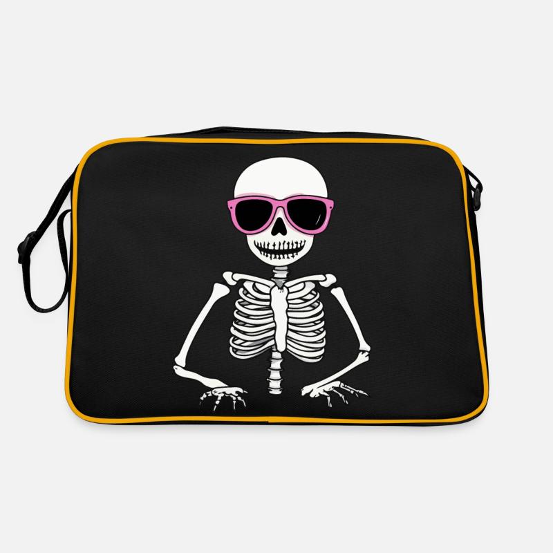 Squelette Halloween Cool Sac Retro