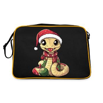 Serpent Cobra Noël - Sac Retro - noir/or - Dos