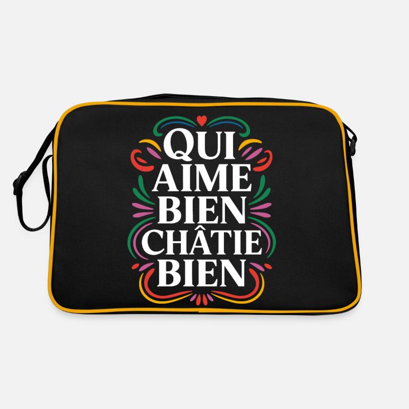 Qui aime bien châtie bien Sac Retro