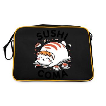 Chat sushi - Sac Retro - noir/or - Dos