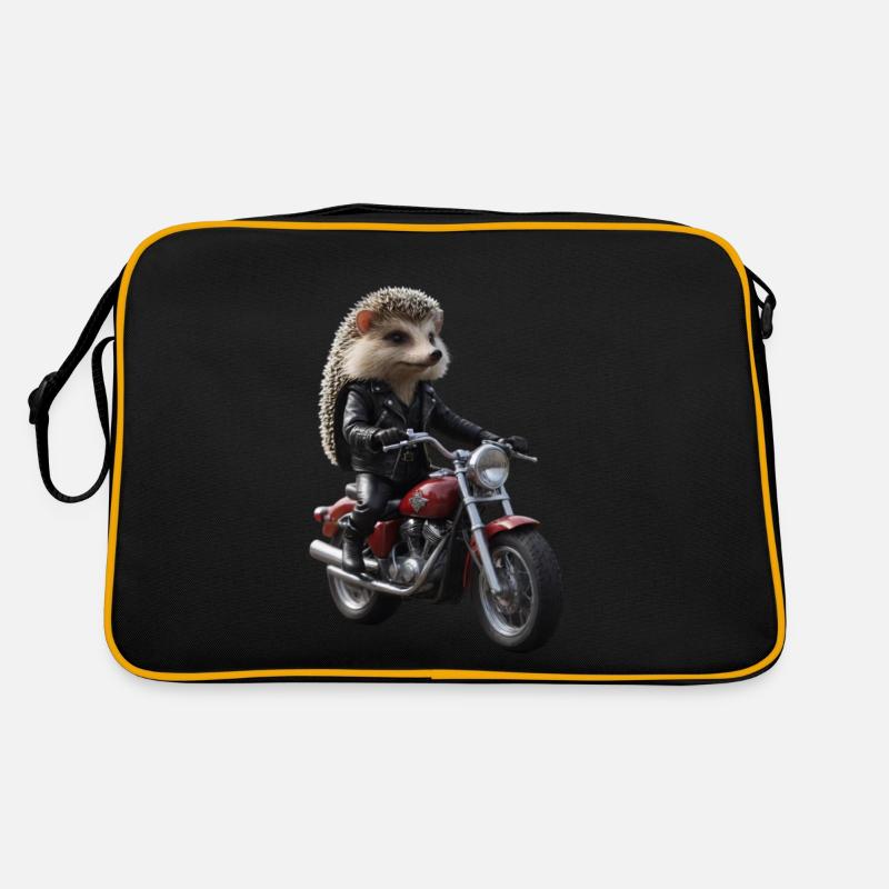 Biker-Igel Retro Tasche