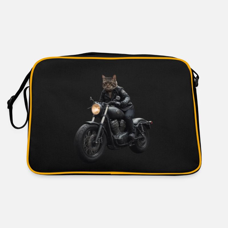 Biker Cat Retro Bag