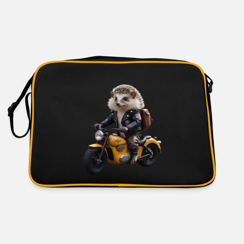 Biker-Igel Retro Tasche
