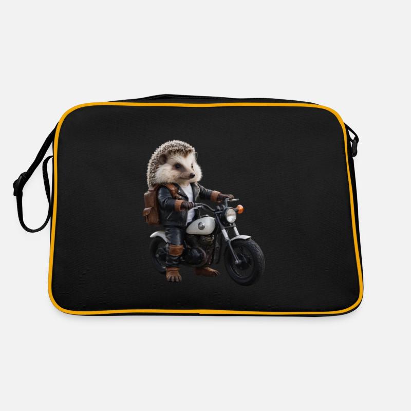 Biker-Igel Retro Tasche