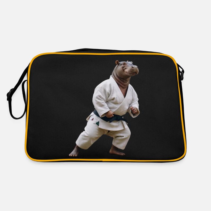 Nilpferd Retro Tasche