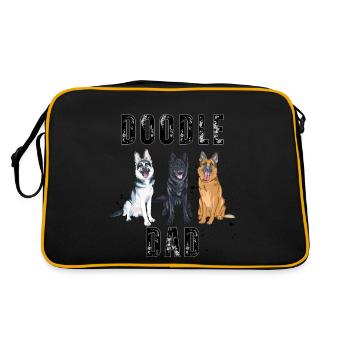 Doodle Dad - Sac Retro - noir/or - Dos